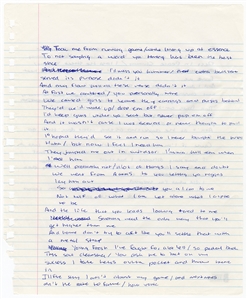 Drake Unreleased Handwritten Lyric (Beckett)