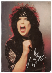 Motley Crue Mick Mars Signed Magazine Photograph