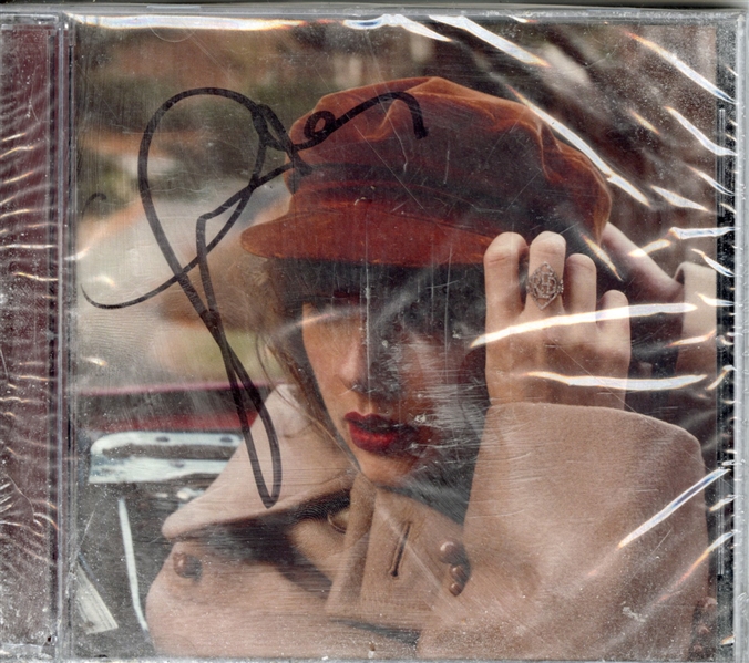 Taylor Swift Signed “Red” CD Cover