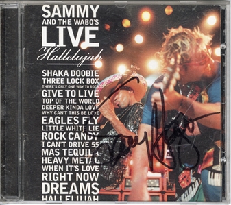 Sammy Hagar Signed “Hallelujah” CD Cover