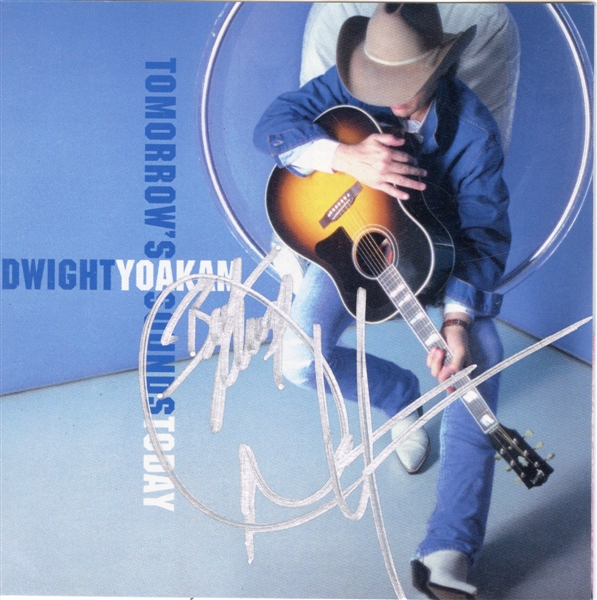 Dwight Yoakam Signed “Tomorrows Sounds Today” CD Cover