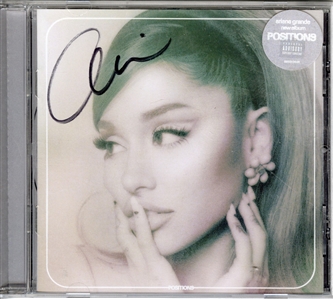 Ariana Grande Signed “Positions” CD Cover