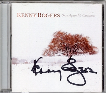 Kenny Rogers Signed “Once Again It’s Christmas” CD Cover