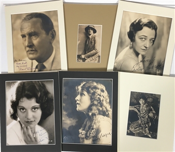 Silent & Early Film Celebrity Signed Photographs (22)