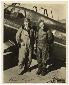 Will Rogers and Frank Hawks Signed Photograph (JSA)