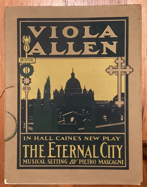 Warner Oland Signed 1902 The Eternal City Program with 21 Cast Signatures