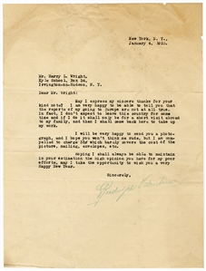 Rudolph Valentino Signed Letter