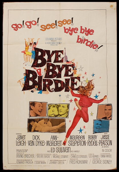 "Bye Bye Birdie" Original One Sheet Movie Poster