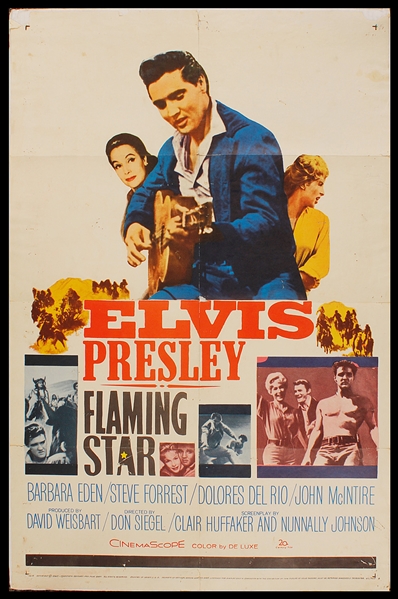 Elvis Presley "Flaming Star" Original One Sheet Movie Poster