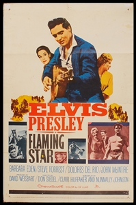 Elvis Presley "Flaming Star" Original One Sheet Movie Poster