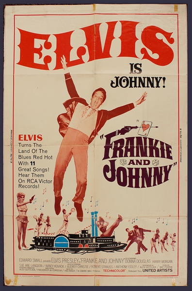 Elvis Presley "Frankie and Johnny" Original One Sheet Movie Poster