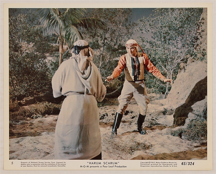 Elvis Presley Original 1965 "Harum Scarum" Movie Still Photograph