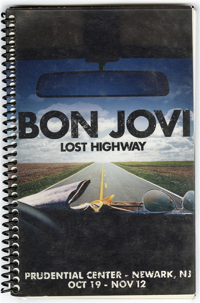 Bon Jovi 2007 Lost Highway Tour Used Itinerary Book