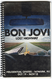 Bon Jovi 2007 Lost Highway Tour Used Itinerary Book