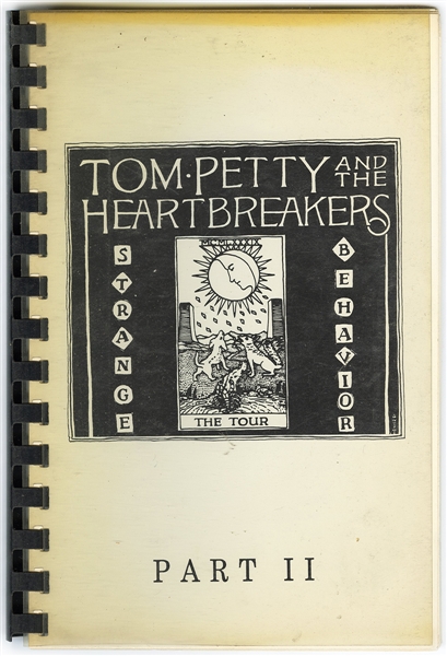 Tom Petty & The Heartbreakers 1989 Strange Behavior Part II Tour Used Itinerary Book