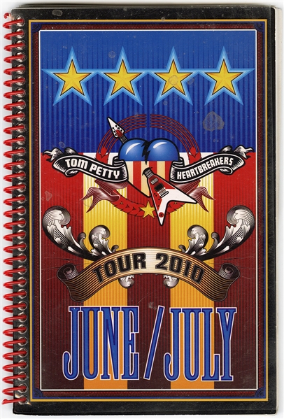 Tom Petty & The Heartbreakers 2010 Summer Concert Tour Used Itinerary Book