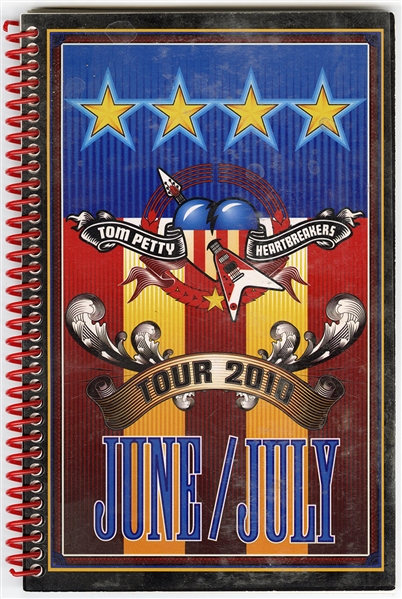 Tom Petty & The Heartbreakers 2010 Summer Concert Tour Used Itinerary Book