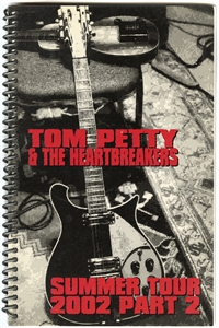 Tom Petty & The Heartbreakers 2002 Summer Concert Part 2 Tour Used Itinerary Book