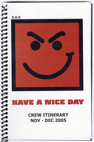 Bon Jovi 2005 Have A Nice Day Tour Used Itinerary Book