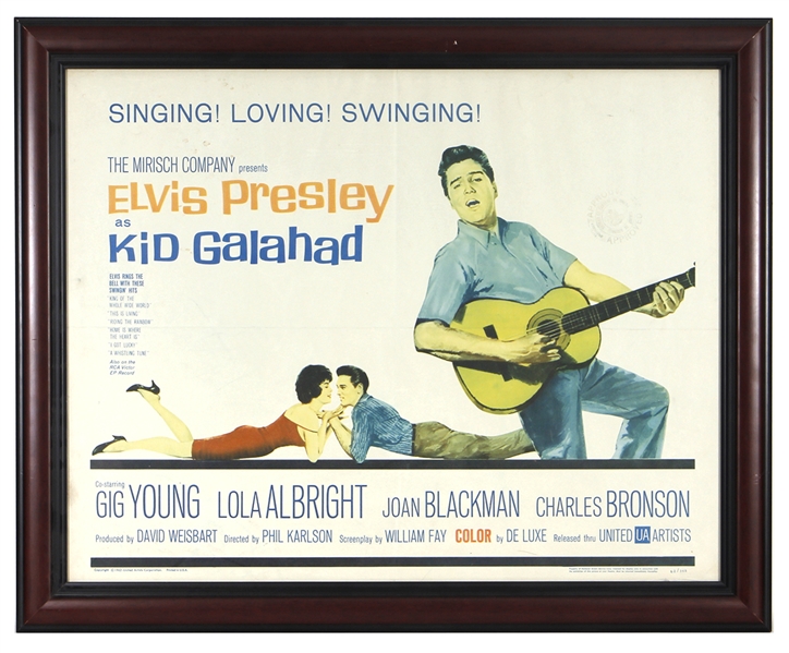 Elvis Presley Original "Kid Galahad" Movie Poster