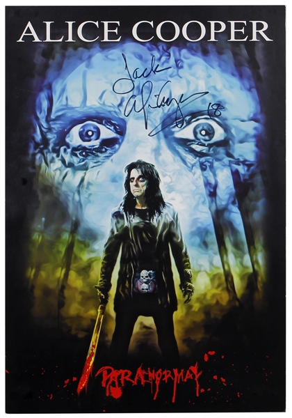 Alice Cooper Signed 2017 “Paranormal” Poster