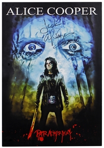 Alice Cooper Signed 2017 “Paranormal” Poster