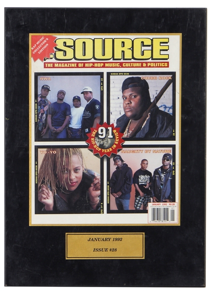 The Source January 1992 Issue #28 Plaque Featuring N.W.A.