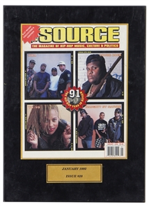 The Source January 1992 Issue #28 Plaque Featuring N.W.A.