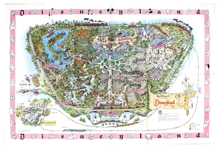 Disneyland U.S.A. Original Vintage Map (Gary Switlo Collection)