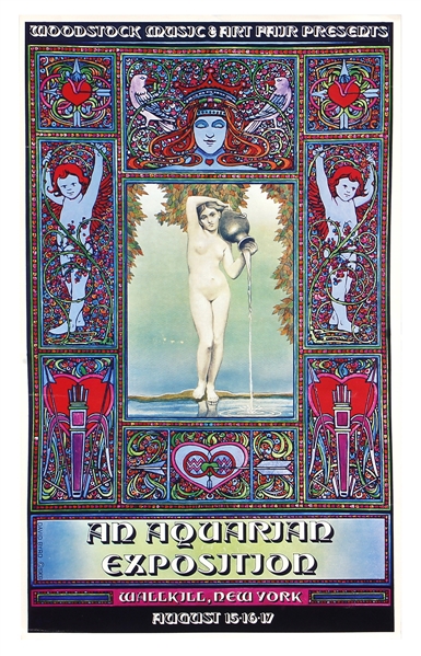 Woodstock Original “An Aquarian Exposition” Poster