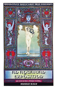 Woodstock Original “An Aquarian Exposition” Poster