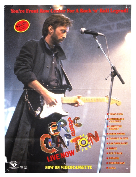 Eric Clapton “Live Now” Promotional Poster