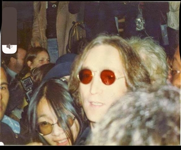 John Lennon Owned & Worn Orange Tinted Sunglasses (RGU)