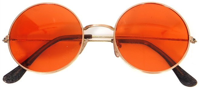 John Lennon Owned & Worn Orange Tinted Sunglasses (RGU)