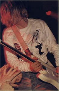 Kurt Cobain Owned & Stage Played White Fender Stratocaster - Used, Smashed & Repaired During 1992 European Tour (Big John Duncan LOA)