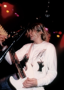 Kurt Cobain Owned & Stage Played White Fender Stratocaster - Used, Smashed & Repaired During 1992 European Tour (Big John Duncan LOA)