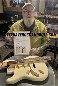Kurt Cobain Owned & Stage Played White Fender Stratocaster - Used, Smashed & Repaired During 1992 European Tour (Big John Duncan LOA)