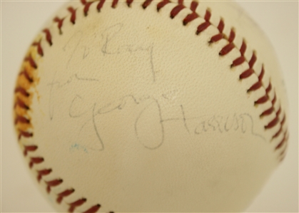 The Beatles 1965 Signed Official American League Baseball (JSA, REAL & Caiazzo)