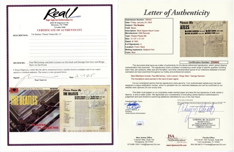 The Beatles Fully Signed Please Please Me Album (JSA & REAL)