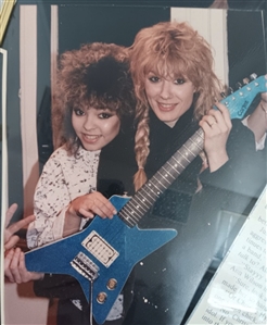 Heart Nancy Wilson “Blue Guitar Studio Recording Used Blue Cortez Guitar (Photo-Matched)
