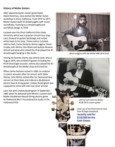 David Crosby “Distances & “Compass Recording Used 1973 Maple Dreadnought Moller #1 Acoustic Guitar - Also Played by Johnny Cash