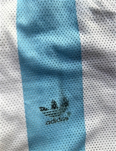 Diego Maradona 1990 World Cup Press Conference Worn Jersey - Attributed to Game Use (RGU & Maradona Museum Provenance)