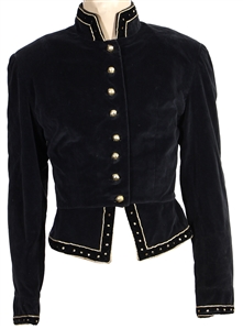 Jimi Hendrix 1967 (Photo-Matched) Owned & Worn Black Velvet Jacket (Tom Hulett LOA & RGU)