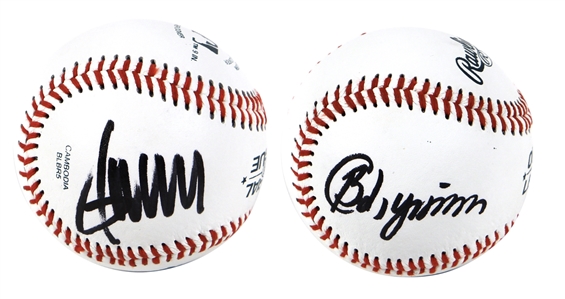 President Donald Trump & Vladimir Putin Dual Signed Baseball