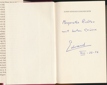 Edward VIII and Wallis Simpson's Iconic Wedding 1937 Archive - Featuring Boxed Piece of Wedding Cake, Dried Pieces of Bridal Bouquet and Autographs