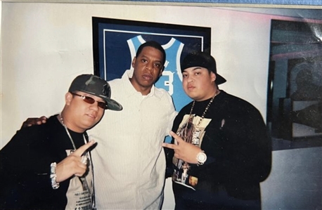 Jay-Z Owned, Worn and Signed Roc-A-Fella Promotional Jacket with Incredible Inscription (JSA)