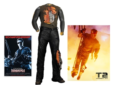 Arnold Schwarzenegger Screen Used T-800 Terminator Endoskeleton Life-Size Prop From Terminator 2: Judgment Day