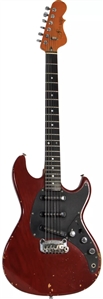 Chuck Berry Stage Used & Signed Red Fender Guitar