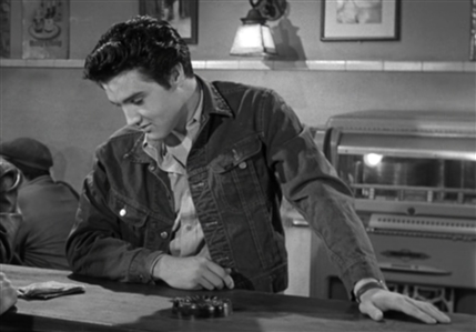 Elvis Presley 1957 “Jailhouse Rock Screen Worn Denim Button Down Shirt