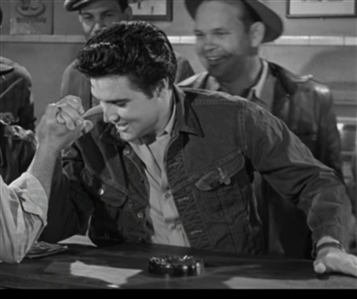 Elvis Presley 1957 “Jailhouse Rock Screen Worn Denim Button Down Shirt